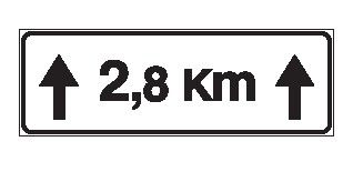 Cartello 105x35 cm Alluminio Scatolato Classe 1 ESTESA