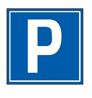 Cartello 40x40 cm Lamiera Scatolata Classe 1 PARCHEGGIO