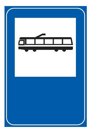 Cartello 40x60 cm Alluminio Scatolato Classe 1 FERMATA TRAM