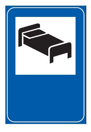 Cartello 40x60 cm Alluminio Scatolato Classe 1 MOTEL/ALBERGO