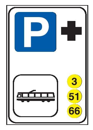Cartello 40x60 cm Alluminio Scatolato Classe 1 PARCHEGGIO DI SCAMBIO CON TRAM