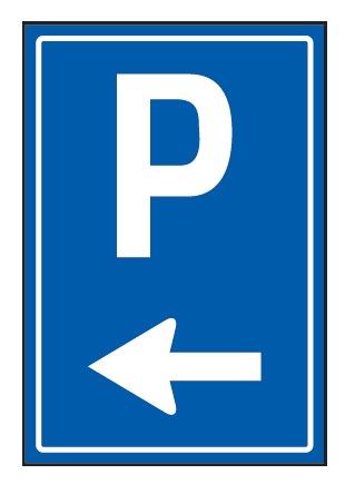 Cartello 40x60 cm Alluminio Scatolato Classe 1 PREAVVISO DI PARCHEGGIO AVANTI A SINISTRA