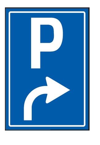 Cartello 40x60 cm Alluminio Scatolato Classe 2 PREAVVISO DI PARCHEGGIO AVANTI