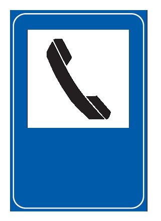 Cartello 40x60 cm Lamiera Scatolata Classe 1 TELEFONO