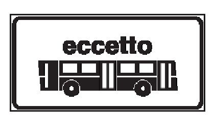 Cartello 50x25 cm Lamiera Scatolata Classe 2 LIMITAZIONE OD ECCEZIONE