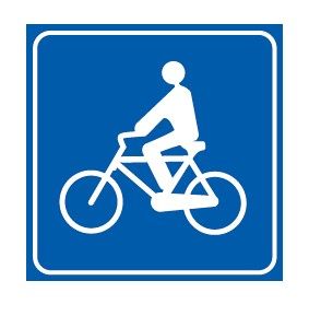 Cartello 60x60 cm Alluminio Scatolato Classe 1 ATTRAVERSAMENTO CICLABILE