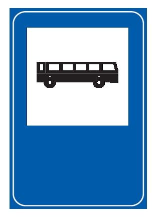 Cartello 60x90 cm Lamiera Scatolata Classe 1 FERMATA AUTOBUS