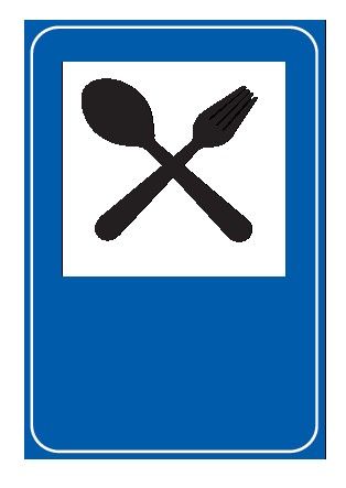 Cartello 60x90 cm Lamiera Scatolata Classe 1 RISTORANTE