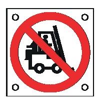 Cartello All. 60x60 mm DIVIETO DI TRASPORTARE PERSONE