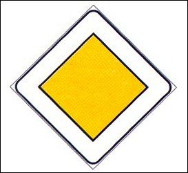 Cartello diritto di precedenza lato 60 cm