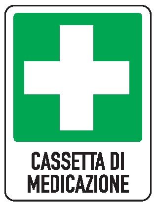Cartello in All. 110x140 mm CASSETTA DI MEDICAZIONE