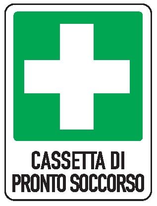 Cartello in All. 110x140 mm CASSETTA DI PRONTO SOCCORSO