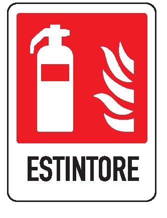 Cartello in All. 110x140 mm ESTINTORE