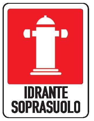 Cartello in All. 110x140 mm IDRANTE SOPRASUOLO