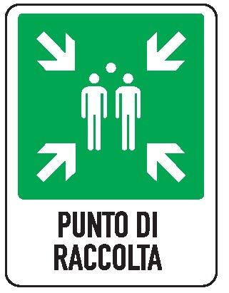 Cartello in All. 110x140 mm PUNTO DI RACCOLTA