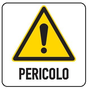 Cartello in All. 150x200 mm PERICOLO GENERICO