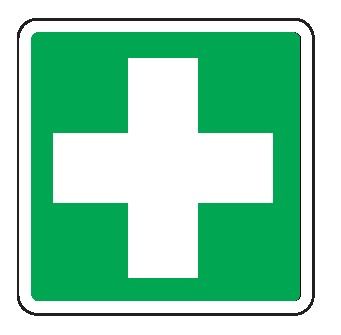 Cartello in All. 155x155 mm PRIMO SOCCORSO