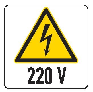 Cartello in All. 200x300 mm 220V