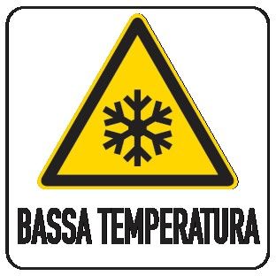 Cartello in All. 200x300 mm BASSA TEMPERATURA