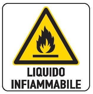 Cartello in All. 200x300 mm LIQUIDO INFIAMMBILE