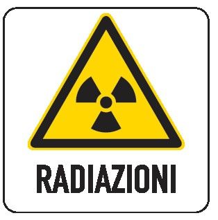 Cartello in All. 200x300 mm RADIAZIONI