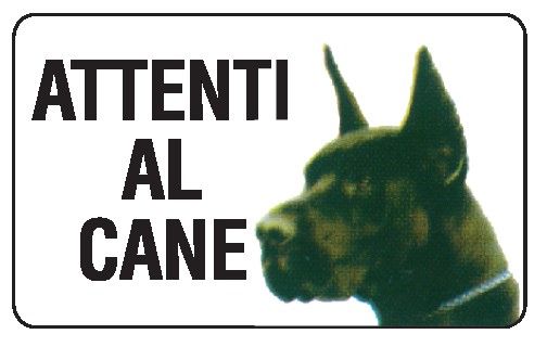  Cartelli   ATTENTI AL CANE