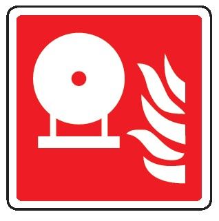 Cartello in All. 245x245 mm ESTINTORE ANTINCENDIO FISSO