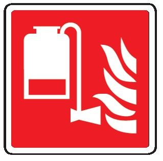 Cartello in All. 245x245 mm GRUPPO PORTATILE ANTINCENDIO A SCHIUMA