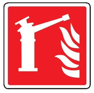 Cartello in All. 245x245 mm SPINGARDA ANTINCENDIO