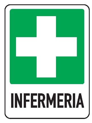Cartello in All. 245x325 mm INFERMERIA