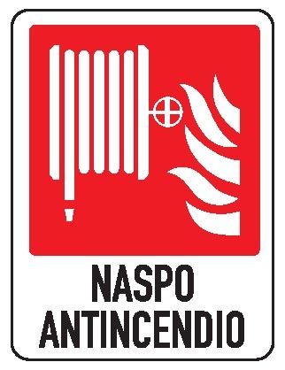 Cartello in All. 245x325 mm NASPO ANTINCENDIO