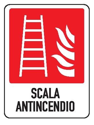 Cartello in All. 245x325 mm SCALA ANTINCENDIO