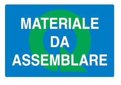 Cartello in All. 300x200 mm ATERIALE DA ASSEMBLARE