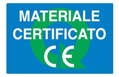 Cartello in All. 300x200 mm MATERIALE CERTIFICATO CE