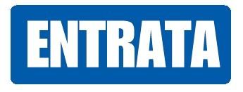 Cartello in All. 350x125 mm ENTRATA