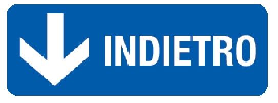 Cartello in All. 350x125 mm INDIETRO CON FRECCIA