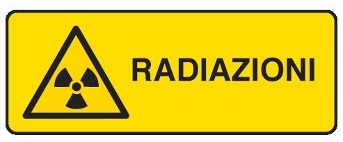 Cartello in All. 350x125 mm RADIAZIONI