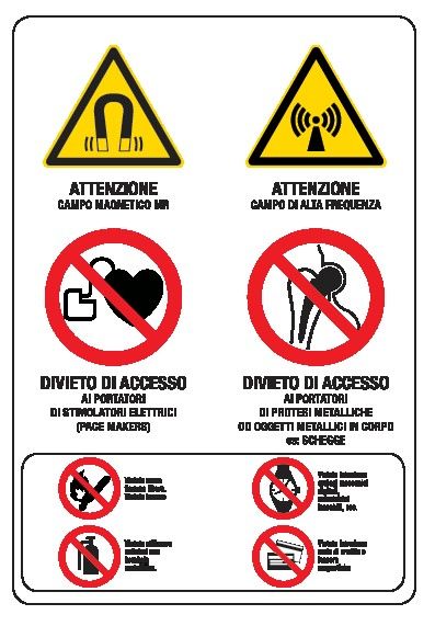 Cartello in All. 420x590 mm ATTENZIONE E DIVIETI D'ACCESSO