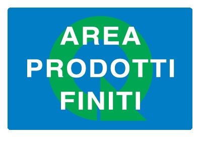 Cartello in All. 500x330 mm AREA PRODOTTI FINITI