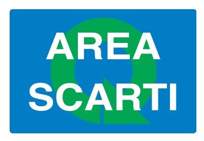 Cartello in All. 500x330 mm AREA SCARTI