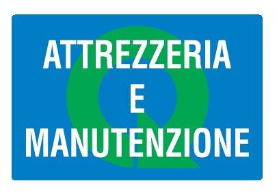 Cartello in All. 500x330 mm ATTREZZATURE E MANUTENZIONE