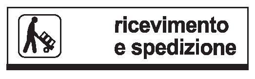 Cartello in All. Scatolato 1000x200 mm RICEVIMENTO E SPEDIZIONE