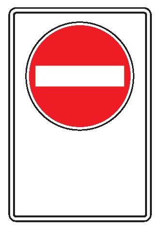Cartello in All. Scatolato 250x450 mm DIVIETO