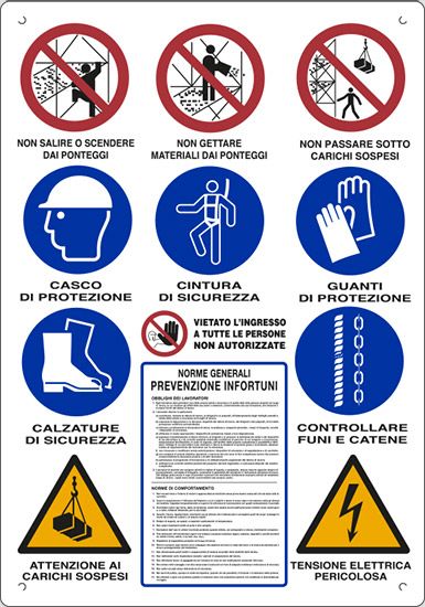 Cartello in polionda cm 120x80 SIGN GROUP NORME