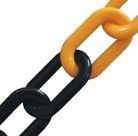 Catena in plastica giallo/nero Ø 5 mm prezzo al metro (conf. da 25 mt)