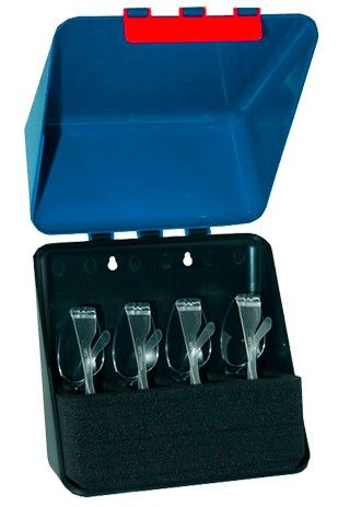 Custodia rigida in ABS x 4 paia occhiali media