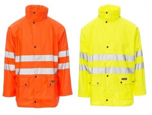 Giacca alta visibilità in poliuretano impermeabile RIVER JACKET