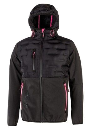 Giacca antivento U POWER - SPOCK LADY grey/fucsia