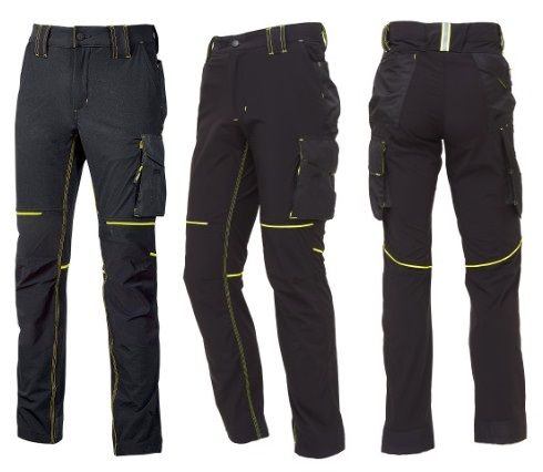 Pantaloni U POWER - WORLD black carbon