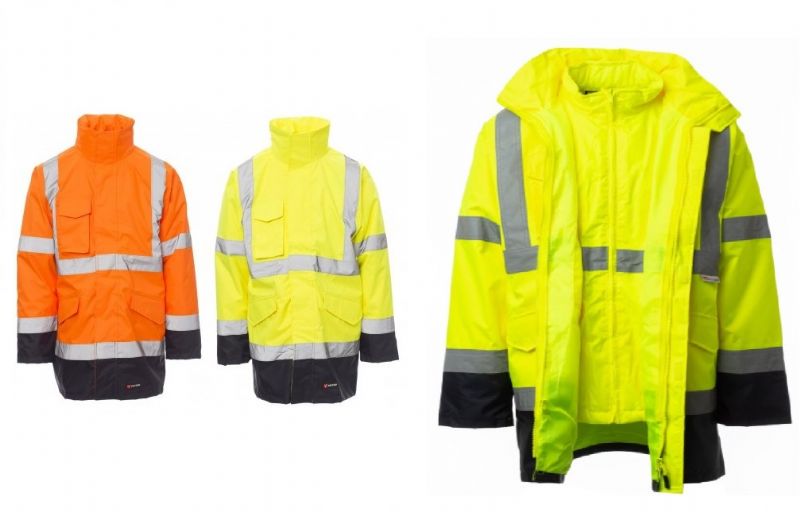 Parka alta visibilità triplo uso bicolore DOCKYARD